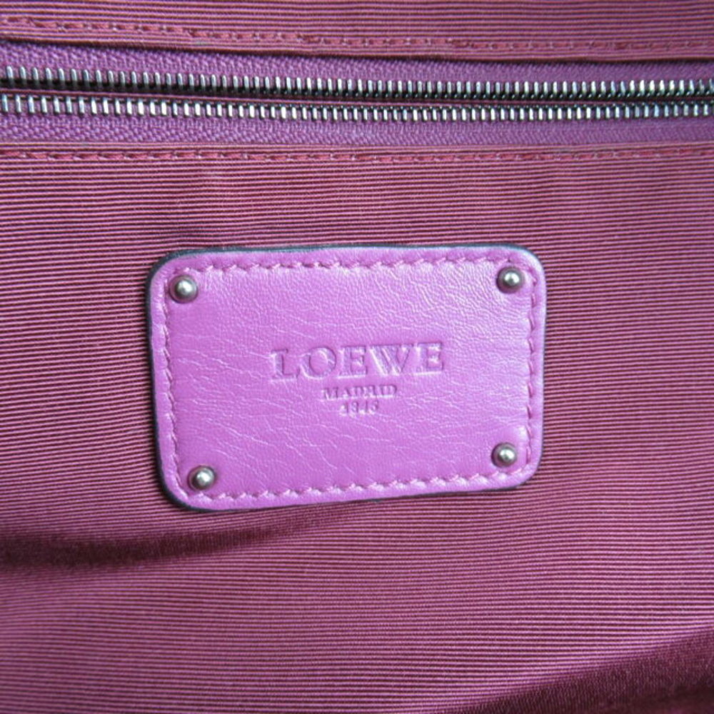 Loewe Boston Bag Leather Pink Handbag - Picture 5 of 10